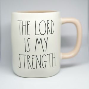 The Lord is my Strength Rae Dunn mug